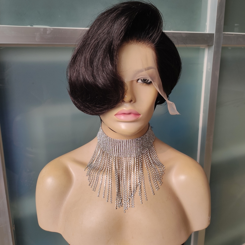 13*4 Lace Front Wig 100% Human Hair Wig Ready To Ship For Black Woman